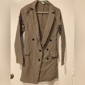 Windsor plaid coat